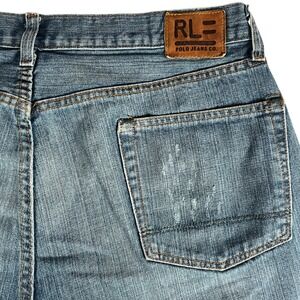 Polo Jeans Co Ralph Lauren Mens 38x30 Medium Wash Straight Leg Denim Blue Jeans